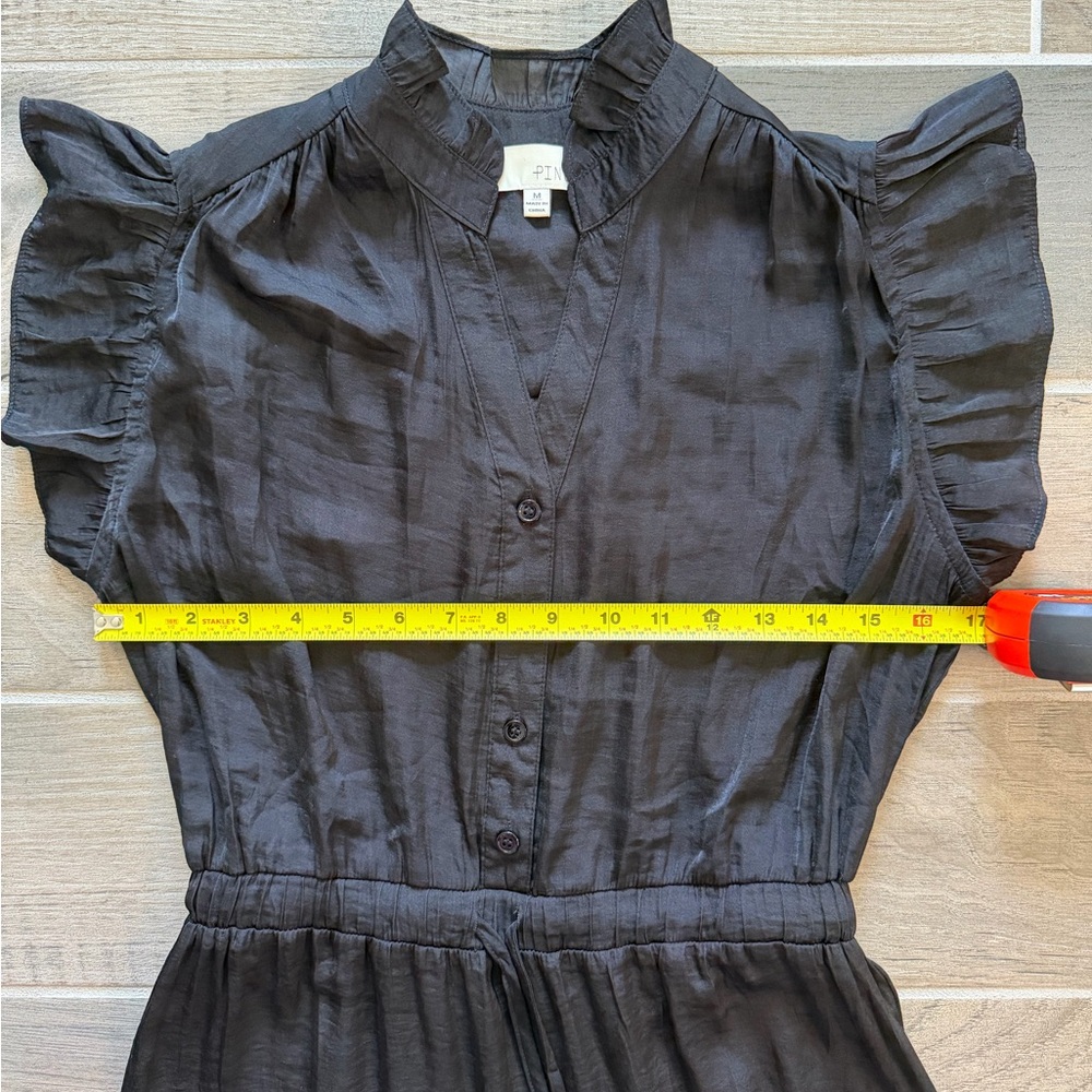 Pinch Black Tiered Maxi Dress size Medium - Picture 4 of 8